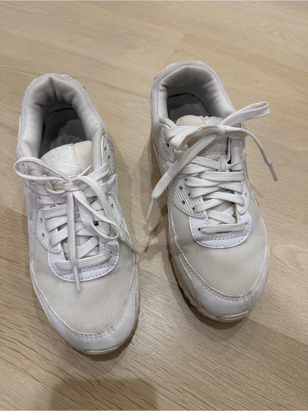 Nike Air Women's White Sneakers - Classic Lace-Up Style